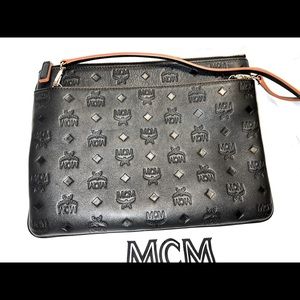 MCM Klara Monogram Leather Crossbody Bag